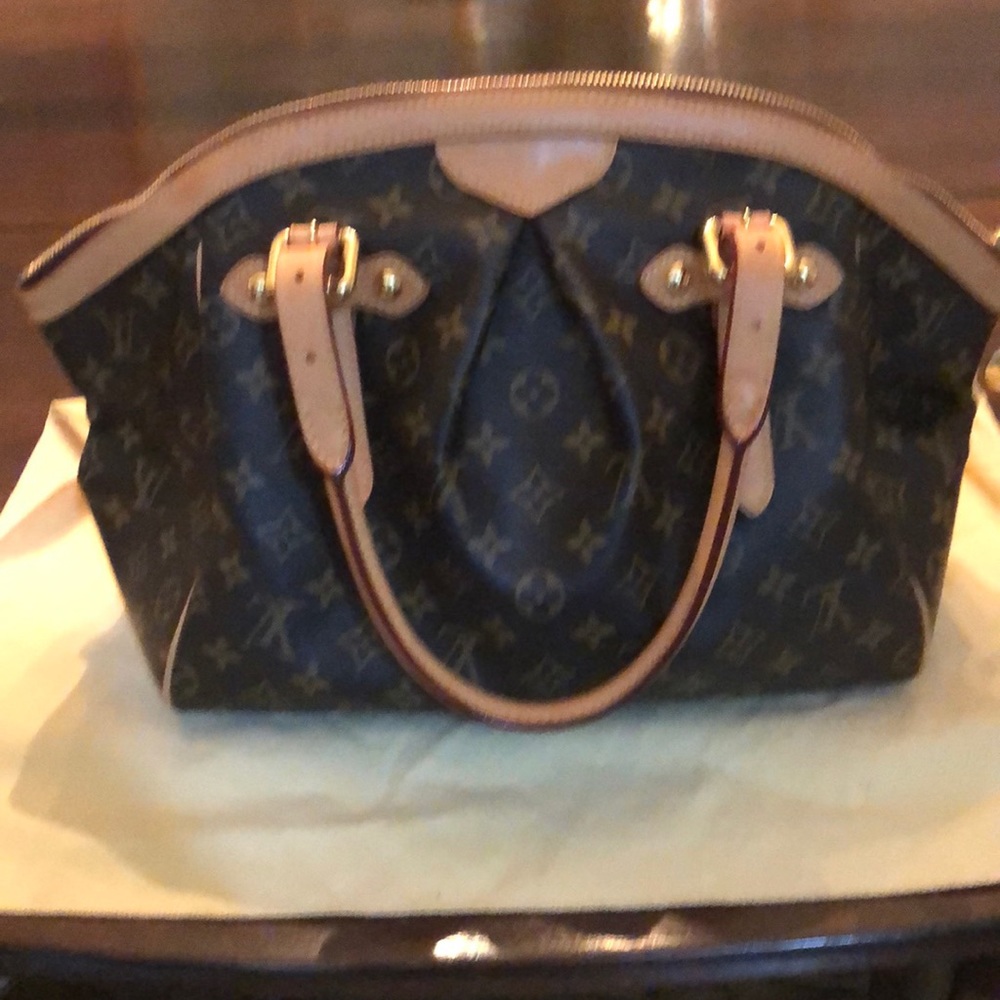 *ON SALE* Louis Vuitton TIVOLI GM Monogram Canvas Leather Brown Tan Shoulder Bag - Picture 8 of 16